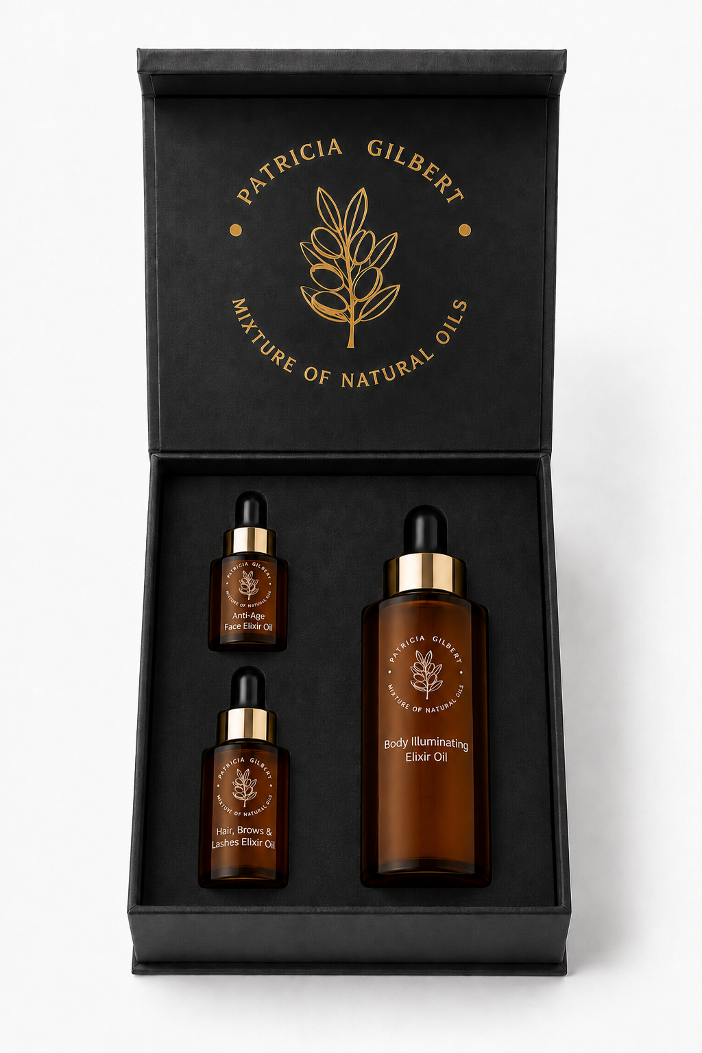 Kit Completo | Il Rituale — Hair, Brows & Lashes + Anti-Age Face + Body Illuminating Elixir Oil